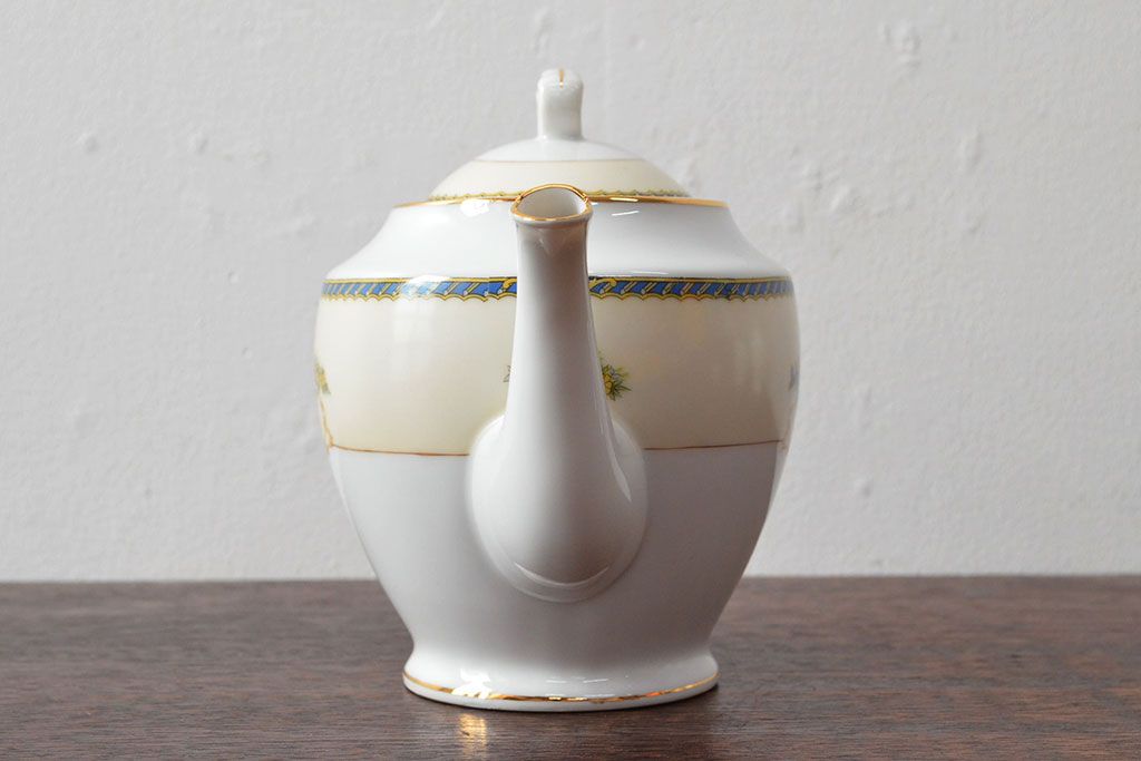 オールドノリタケ(日本陶器)　Noritake　ヤジロベー印　ポット・シュガー・クリーマー3点(洋食器)(R-052467)