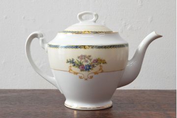 オールドノリタケ(日本陶器)　Noritake　ヤジロベー印　ポット・シュガー・クリーマー3点(洋食器)(R-052467)