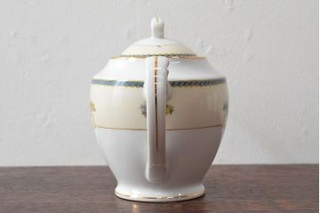 オールドノリタケ(日本陶器)　Noritake　ヤジロベー印　ポット・シュガー・クリーマー3点(洋食器)(R-052467)