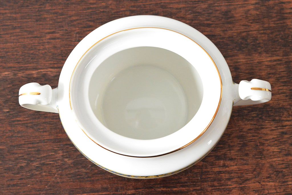 オールドノリタケ(日本陶器)　Noritake　ヤジロベー印　ポット・シュガー・クリーマー3点(洋食器)(R-052467)