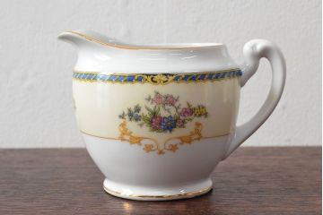 オールドノリタケ(日本陶器)　Noritake　ヤジロベー印　ポット・シュガー・クリーマー3点(洋食器)(R-052467)