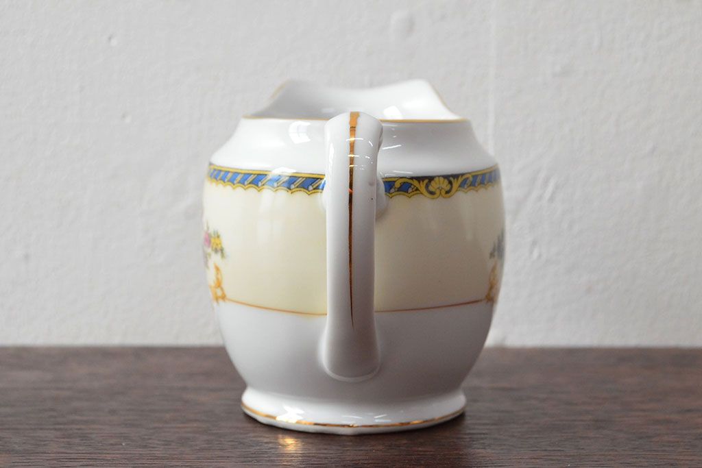 オールドノリタケ(日本陶器)　Noritake　ヤジロベー印　ポット・シュガー・クリーマー3点(洋食器)(R-052467)