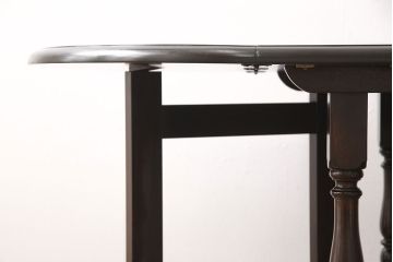 中古　松本民芸家具　脚のデザインがシックな27型バタフライ卓(定価約19万円)(ドロップリーフテーブル、ダイニングテーブル)(R-052471)