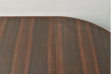 中古　デンマーク　ローズウッド　シンプルさの中にも洗練された美しさのある、特大エクステンションテーブル(定価約150万円、北欧)(ダイニングテーブル、ラウンドテーブル、北欧)(R-052473)