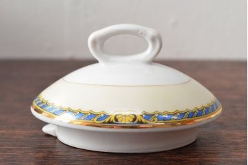 オールドノリタケ(日本陶器)　Noritake　ヤジロベー印　ポット・シュガー・クリーマー3点(洋食器)(R-052476)
