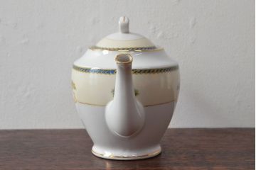 オールドノリタケ(日本陶器)　Noritake　ヤジロベー印　ポット・シュガー・クリーマー3点(洋食器)(R-052476)