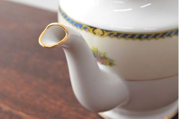 オールドノリタケ(日本陶器)　Noritake　ヤジロベー印　ポット・シュガー・クリーマー3点(洋食器)(R-052476)