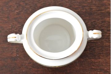 オールドノリタケ(日本陶器)　Noritake　ヤジロベー印　ポット・シュガー・クリーマー3点(洋食器)(R-052476)