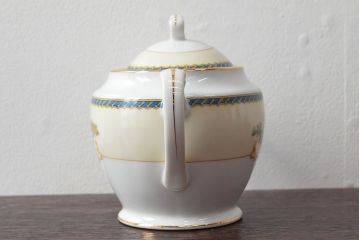 オールドノリタケ(日本陶器)　Noritake　ヤジロベー印　ポット・シュガー・クリーマー3点(洋食器)(R-052476)