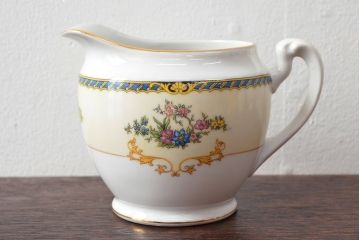 オールドノリタケ(日本陶器)　Noritake　ヤジロベー印　ポット・シュガー・クリーマー3点(洋食器)(R-052476)