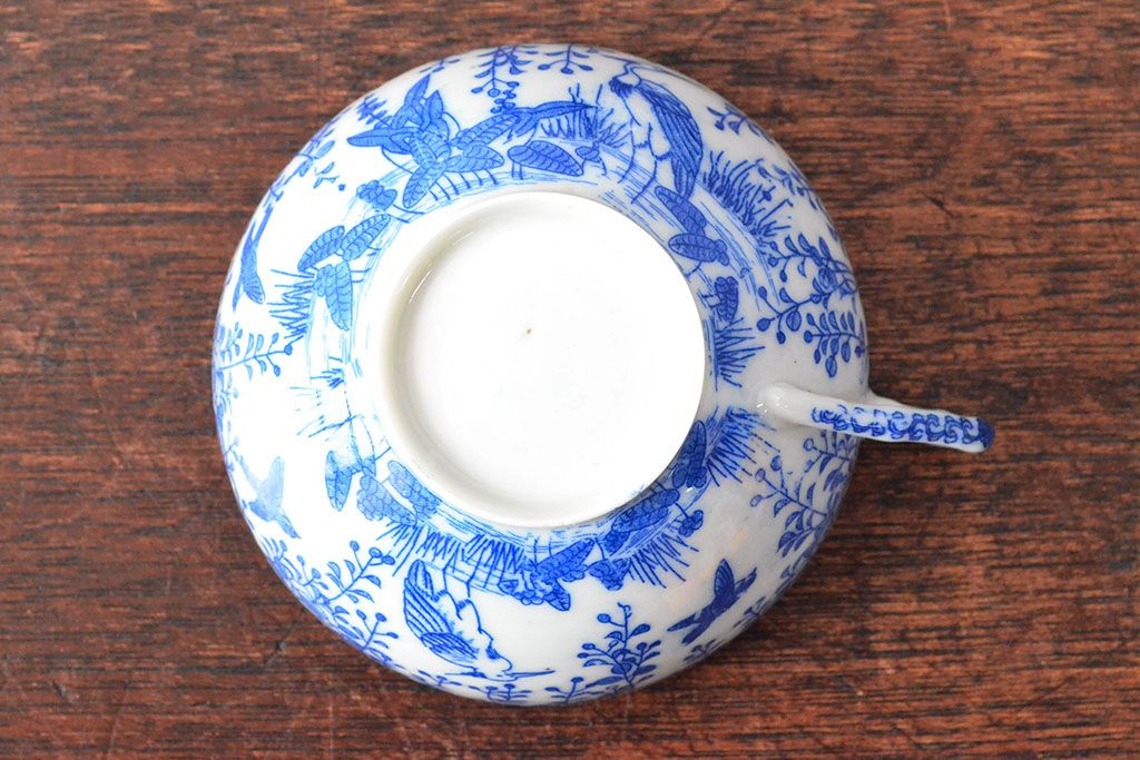 銅板転写 茶碗 古道具 アンティーク カップ 大盃 ブロカント 銅板転写 茶碗 古道具 アンティーク カップ 大盃 ブロカント