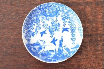 大正〜昭和初期　大日本庁桐造　花鳥図印判　カップ&ソーサー5客・カップ1点(R-052477)