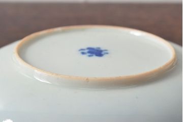 大正〜昭和初期　大日本庁桐造　花鳥図印判　カップ&ソーサー5客・カップ1点(R-052477)