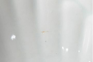 江戸期　古伊万里　大明年製　金縁花文染付　変形皿2枚(和食器)(R-052486)
