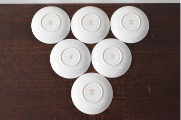 戦前　オールド名陶　ハンドペイント　カップ&ソーサー6客　共箱付(名古屋陶器、名古屋製陶所)(R-052489)