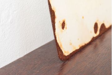 昭和レトロ　メーゼンインキ　両面看板(ブリキ、ホーロー?、ディスプレイ)(R-052496)