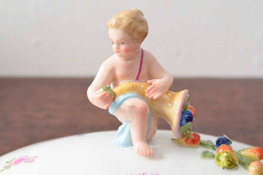 アンティーク　MEISSEN　マイセン　スープチューリン　蓋物(洋食器)(R-052497)