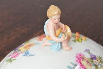 アンティーク　MEISSEN　マイセン　スープチューリン　蓋物(洋食器)(R-052497)
