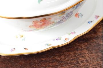 アンティーク　MEISSEN　マイセン　スープチューリン　蓋物(洋食器)(R-052497)