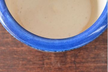 明治〜大正　唐獅子牡丹図　印判火鉢(手あぶり、鉢カバー)(R-052499)