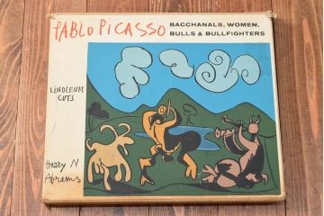 1962年　Picasso　Linoleum　Cuts　Abrams　ピカソ　リノリウム　カット集　作品集(R-052502)
