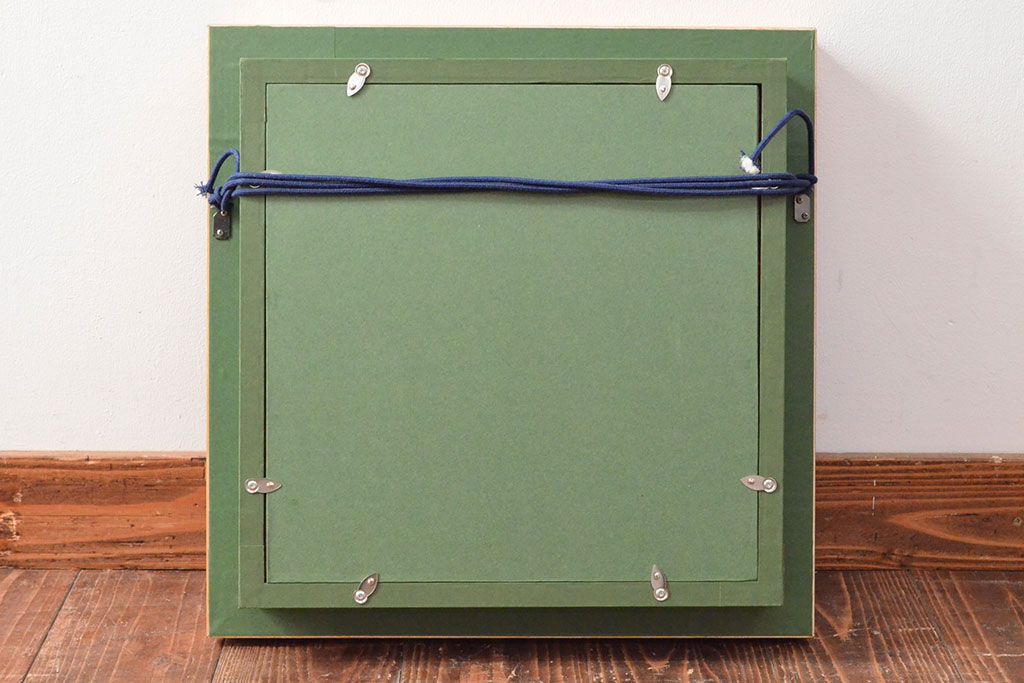 ドレスデン　ラム工房　瑠璃金彩　貴婦人と伯爵　額皿(飾り皿)(R-052503)