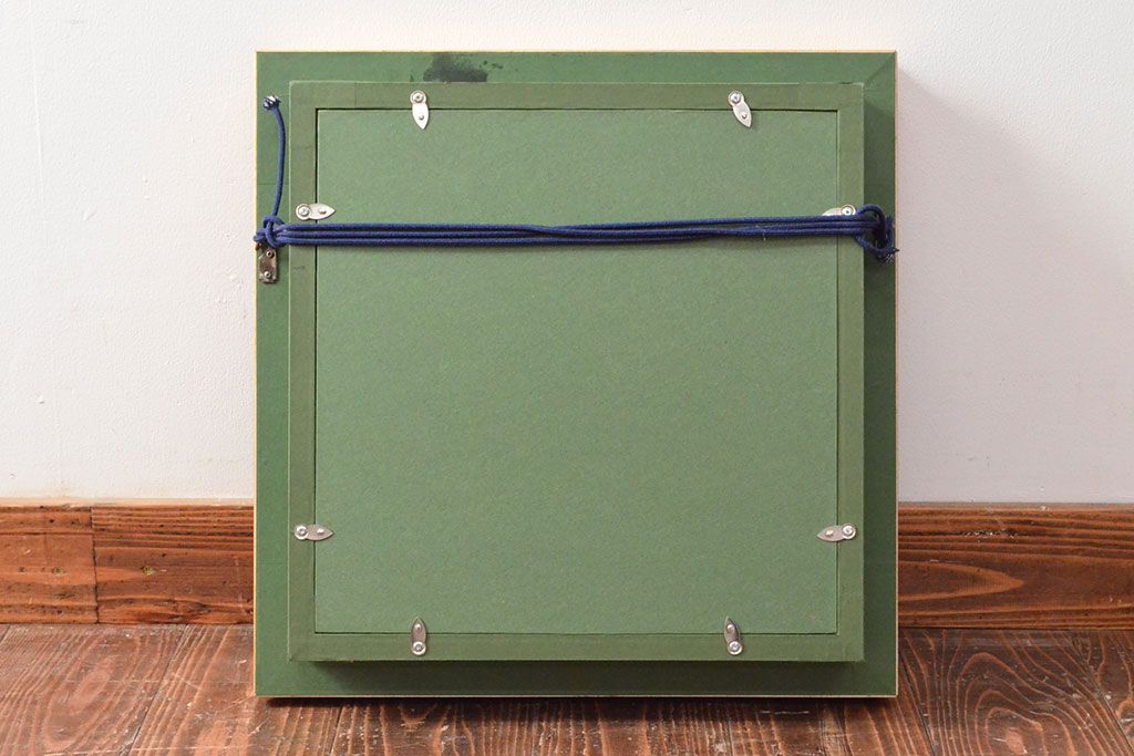 ドレスデン　ラム工房　瑠璃金彩　貴婦人と伯爵　額皿(飾り皿)(R-052504)