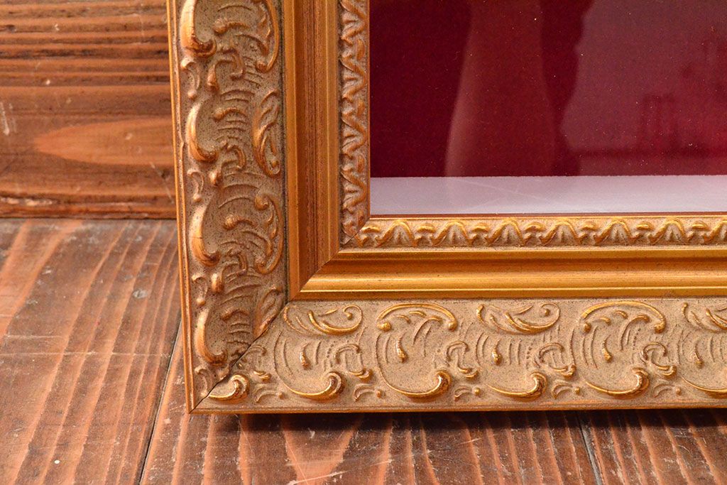 ドレスデン　ラム工房　瑠璃金彩　貴婦人と伯爵　額皿(飾り皿)(R-052505)