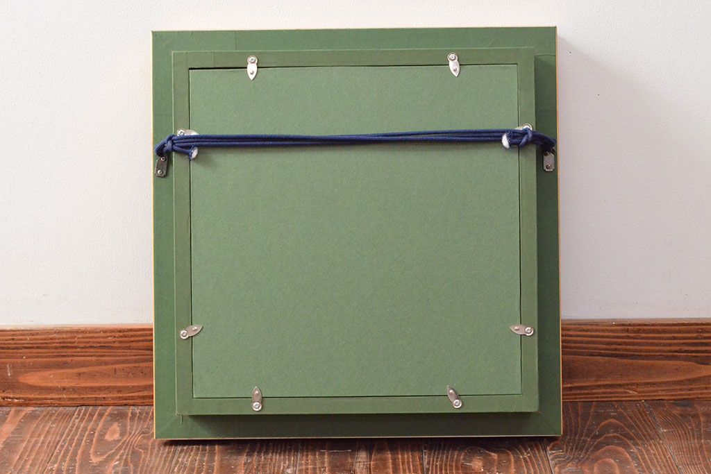 ドレスデン　ラム工房　瑠璃金彩　貴婦人と伯爵　額皿(飾り皿)(R-052506)