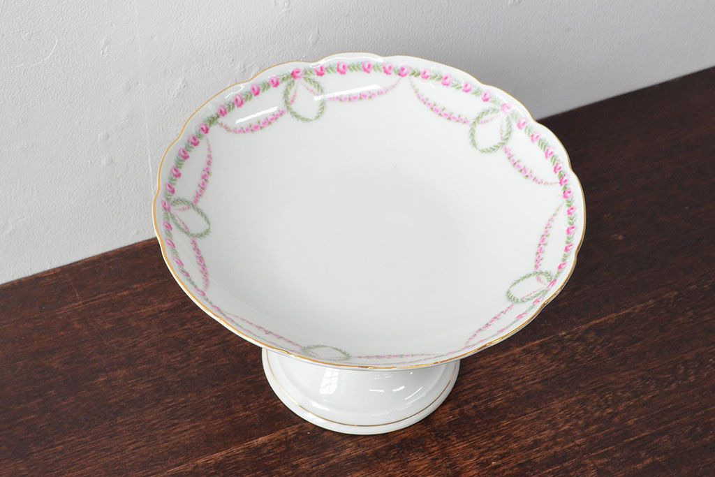 アンティーク　KPM(ベルリン王立磁器製陶所)　コンポート(フルーツ皿、洋食器)(R-052508)