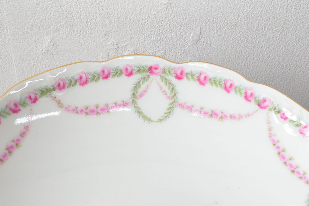 アンティーク　KPM(ベルリン王立磁器製陶所)　コンポート(フルーツ皿、洋食器)(R-052508)