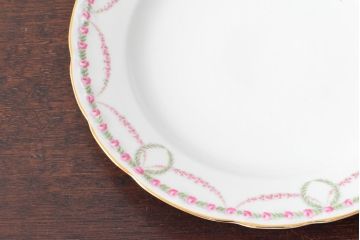 アンティーク　KPM(ベルリン王立磁器製陶所)　スープ皿2枚(プレート、洋食器)(R-052509)