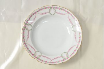 アンティーク　KPM(ベルリン王立磁器製陶所)　プレート5枚(深皿、洋食器)(R-052510)