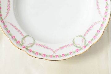 アンティーク　KPM(ベルリン王立磁器製陶所)　プレート5枚(深皿、洋食器)(R-052510)