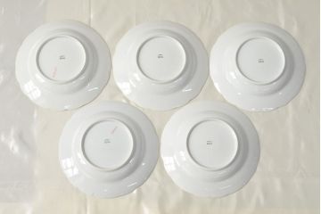 アンティーク　KPM(ベルリン王立磁器製陶所)　プレート5枚(深皿、洋食器)(R-052510)
