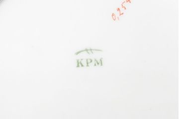 アンティーク　KPM(ベルリン王立磁器製陶所)　プレート5枚(深皿、洋食器)(R-052510)