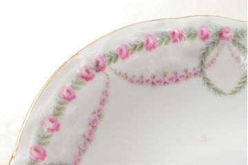 アンティーク　KPM(ベルリン王立磁器製陶所)　オーバルプレートなど2枚(大皿、洋食器)(R-052511)