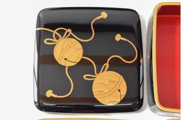 輪島塗　鈴五聖子蒔絵　三段重　平野漆器店(木製、重箱)(R-052512)