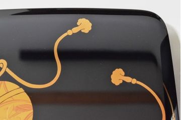 輪島塗　鈴五聖子蒔絵　三段重　平野漆器店(木製、重箱)(R-052512)