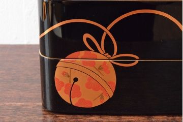 輪島塗　鈴五聖子蒔絵　三段重　平野漆器店(木製、重箱)(R-052512)