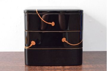 輪島塗　鈴五聖子蒔絵　三段重　平野漆器店(木製、重箱)(R-052512)