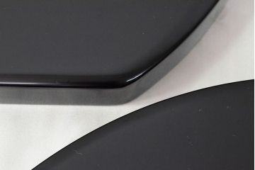 輪島塗　極上本堅地　黒漆　半月卓上膳5客　平野漆器店(木製、漆器)(R-052515)