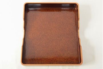 明治〜大正　鶴亀図　金蒔絵内梨地　小箱(木製、漆器、文箱、硯箱)(R-052517)