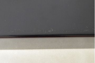 明治〜大正　鶴亀図　金蒔絵内梨地　小箱(木製、漆器、文箱、硯箱)(R-052517)