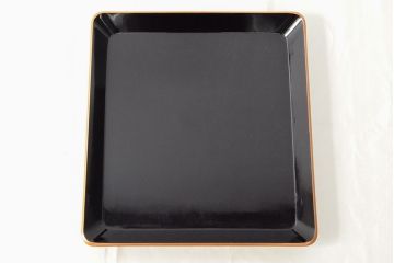 明治〜大正　鶴亀図　金蒔絵内梨地　小箱(木製、漆器、文箱、硯箱)(R-052517)