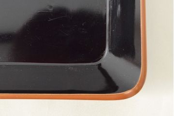 明治〜大正　鶴亀図　金蒔絵内梨地　小箱(木製、漆器、文箱、硯箱)(R-052517)