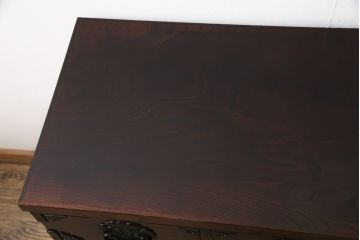 中古　超美品　岩谷堂箪笥　存在感のある金具と杢目が印象的な整理箪笥(チェスト、和タンス、引き出し)(R-052523)