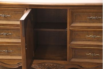中古　美品　輸入家具　アメリカントラディショナルな雰囲気が素敵なサイドボード(引き出し、キャビネット)(R-052524)