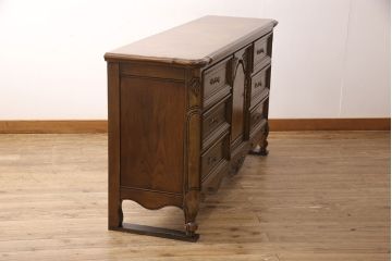 中古　美品　輸入家具　アメリカントラディショナルな雰囲気が素敵なサイドボード(引き出し、キャビネット)(R-052524)