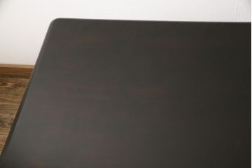 中古　北海道民芸家具　洗練された佇まいのシンプルなダイニングテーブル(食卓、作業台)(R-052526)